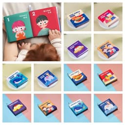 image-Sound Paper Baby Cloth Book Cute PET Traffic Infant Quiet Book Learning Cognition Toy Fruit Baby
