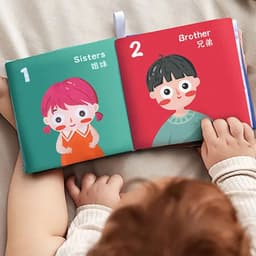 image-Sound Paper Baby Cloth Book Cute PET Traffic Infant Quiet Book Learning Cognition Toy Fruit Baby