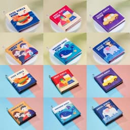 image-Sound Paper Baby Cloth Book Cute PET Traffic Infant Quiet Book Learning Cognition Toy Fruit Baby