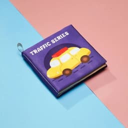 image-Sound Paper Baby Cloth Book Cute PET Traffic Infant Quiet Book Learning Cognition Toy Fruit Baby