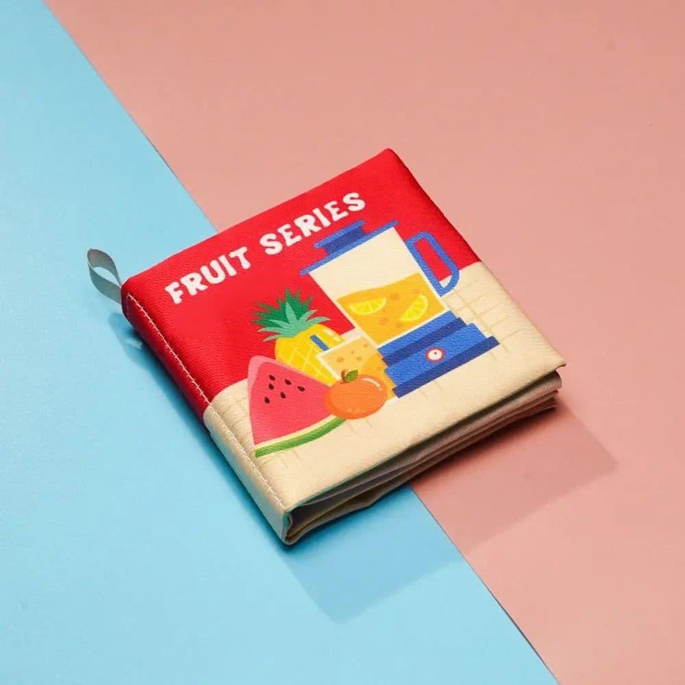 image-Sound Paper Baby Cloth Book Cute PET Traffic Infant Quiet Book Learning Cognition Toy Fruit Baby