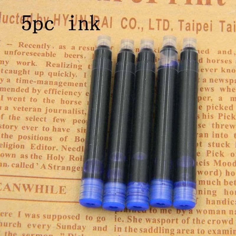 image-HERO Classic GOLDEN and black red Trim F Nib Fountain Pen School Student Office Gifts Stationery