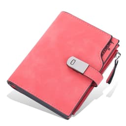image-New Women Short Wallets Magnetic Buckle Free Name Engraving Top Quality Card Holder Female Purse Zipper Wallet For Girl