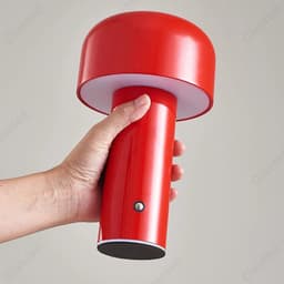 image-Italian Designer Mushroom Table Lamp Night Light Portable Cordless Touch Rechargeable Decor Lamp USB Bedside Lamp Desktop Lamp