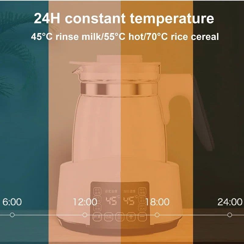 image-1.2L Infant Thermostatic Milk Regulator Kettle Hot Water Smart Insulation Pot Automatic Milk Warming Warm Milk Milk Powder GL41