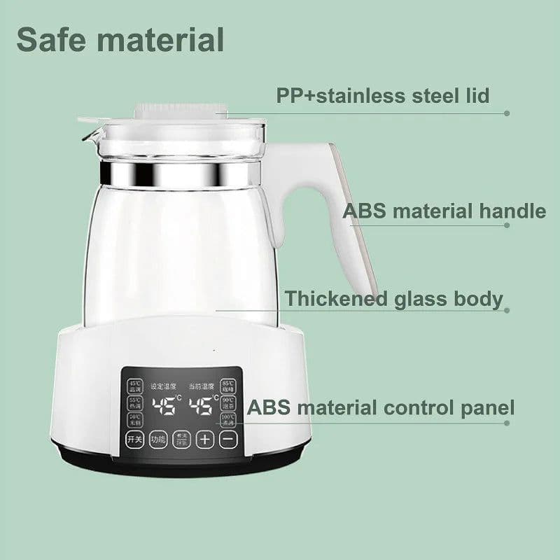 image-1.2L Infant Thermostatic Milk Regulator Kettle Hot Water Smart Insulation Pot Automatic Milk Warming Warm Milk Milk Powder GL41
