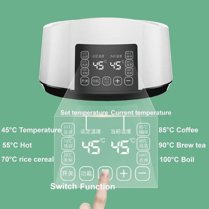 image-1.2L Infant Thermostatic Milk Regulator Kettle Hot Water Smart Insulation Pot Automatic Milk Warming Warm Milk Milk Powder GL41