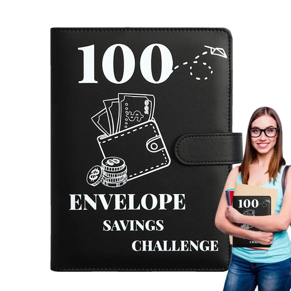 image-100 Day Savings Challenge Binder A5 Savings Challenge Book Motivational Process To Save 5050 Dollars For Journey Funds Pay Off