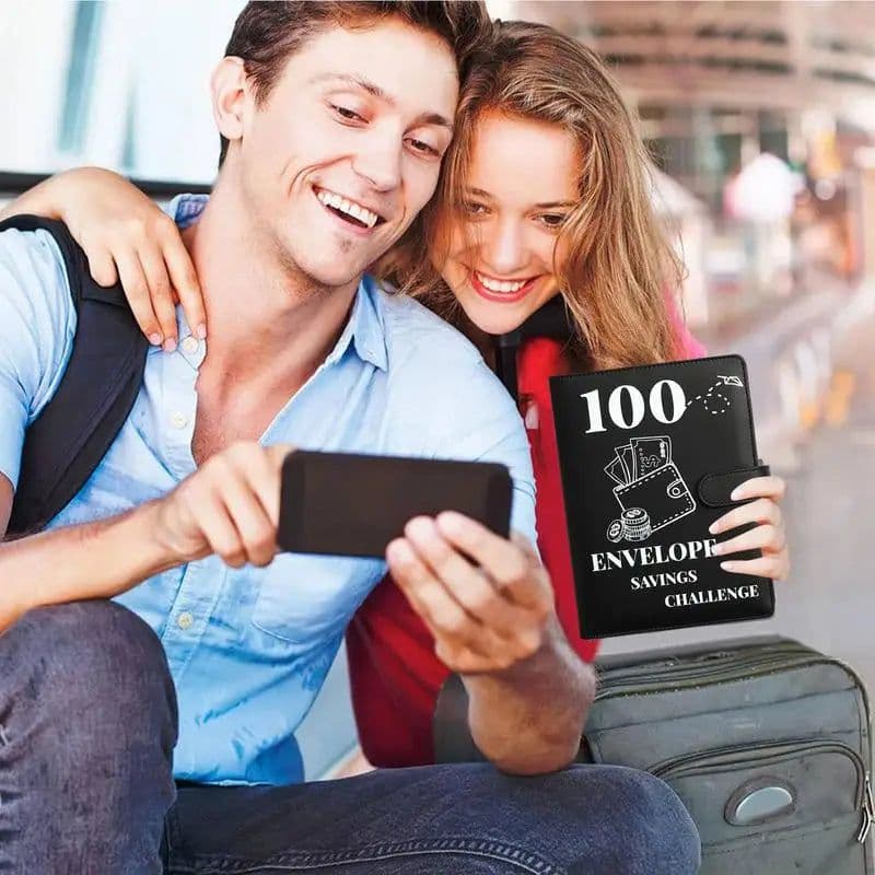 image-100 Day Savings Challenge Binder A5 Savings Challenge Book Motivational Process To Save 5050 Dollars For Journey Funds Pay Off