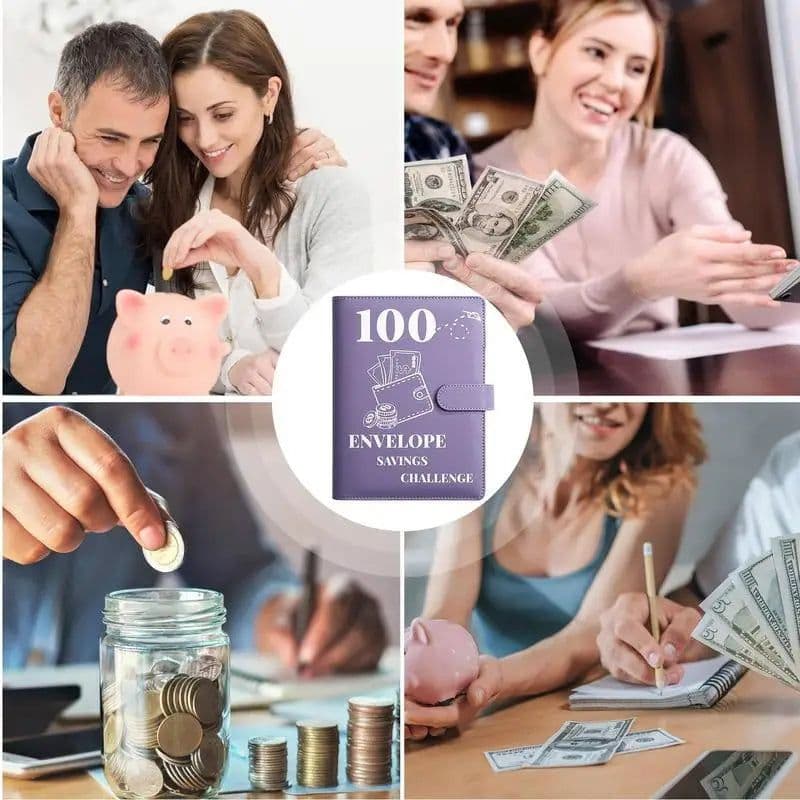 image-100 Day Savings Challenge Binder A5 Savings Challenge Book Motivational Process To Save 5050 Dollars For Journey Funds Pay Off