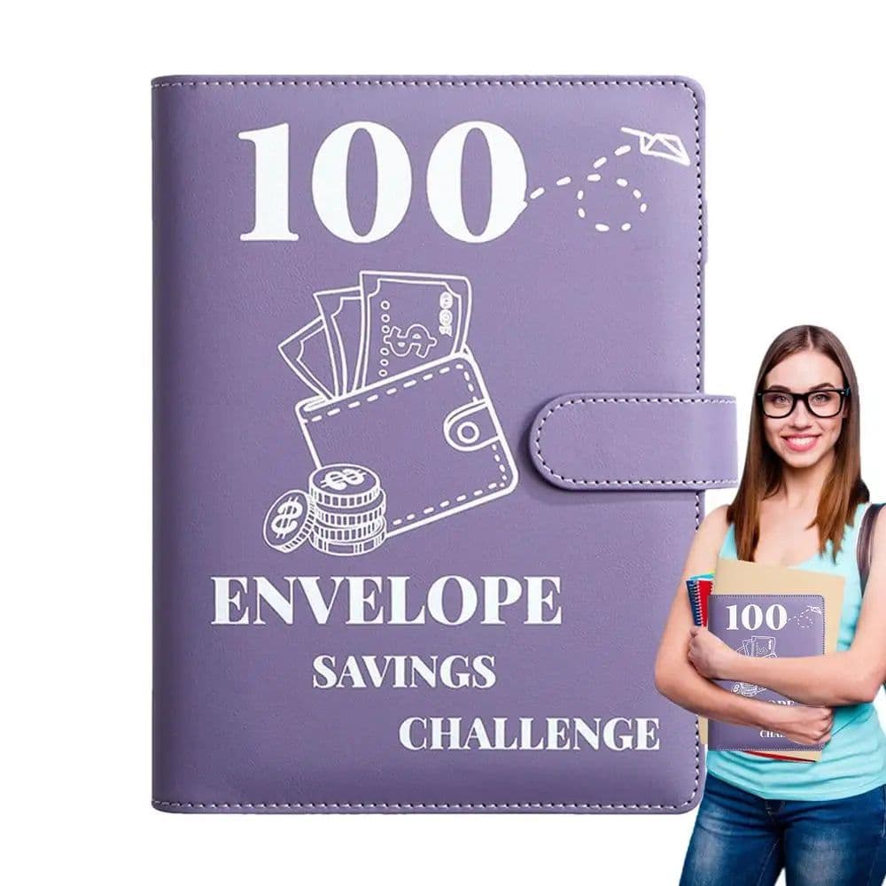 image-100 Day Savings Challenge Binder A5 Savings Challenge Book Motivational Process To Save 5050 Dollars For Journey Funds Pay Off