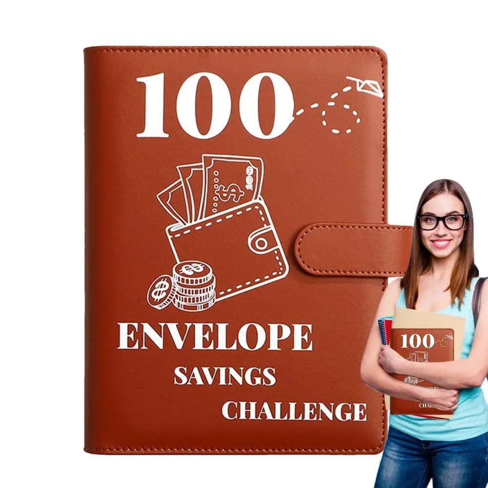 image-100 Day Savings Challenge Binder A5 Savings Challenge Book Motivational Process To Save 5050 Dollars For Journey Funds Pay Off