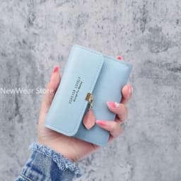 image-Fashion Short Women Wallets PU Leather Women Luxury Tassels Wallet Hasp Small Wallet Trend Coin Purse Ladies Card Holder