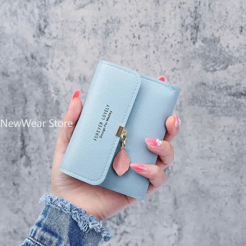 image-Fashion Short Women Wallets PU Leather Women Luxury Tassels Wallet Hasp Small Wallet Trend Coin Purse Ladies Card Holder