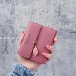 image-Fashion Short Women Wallets PU Leather Women Luxury Tassels Wallet Hasp Small Wallet Trend Coin Purse Ladies Card Holder