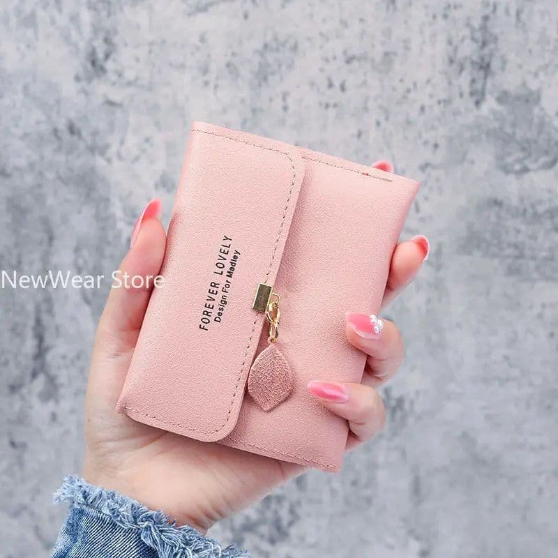 image-Fashion Short Women Wallets PU Leather Women Luxury Tassels Wallet Hasp Small Wallet Trend Coin Purse Ladies Card Holder