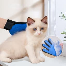 image-Pet Glove Cat Grooming Glove Cat Hair Deshedding Brush Gloves Dog Comb for Cats Bath Hair Remover Clean Massage Brush For Animal