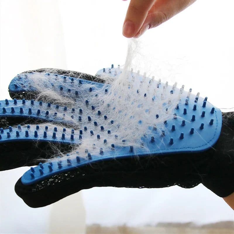 image-Pet Glove Cat Grooming Glove Cat Hair Deshedding Brush Gloves Dog Comb for Cats Bath Hair Remover Clean Massage Brush For Animal