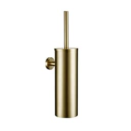 image-Bagnolux Stainless Steel Gray Round With Protective Bucket Toilet Brush WC Durable Type Bathroom Accessories