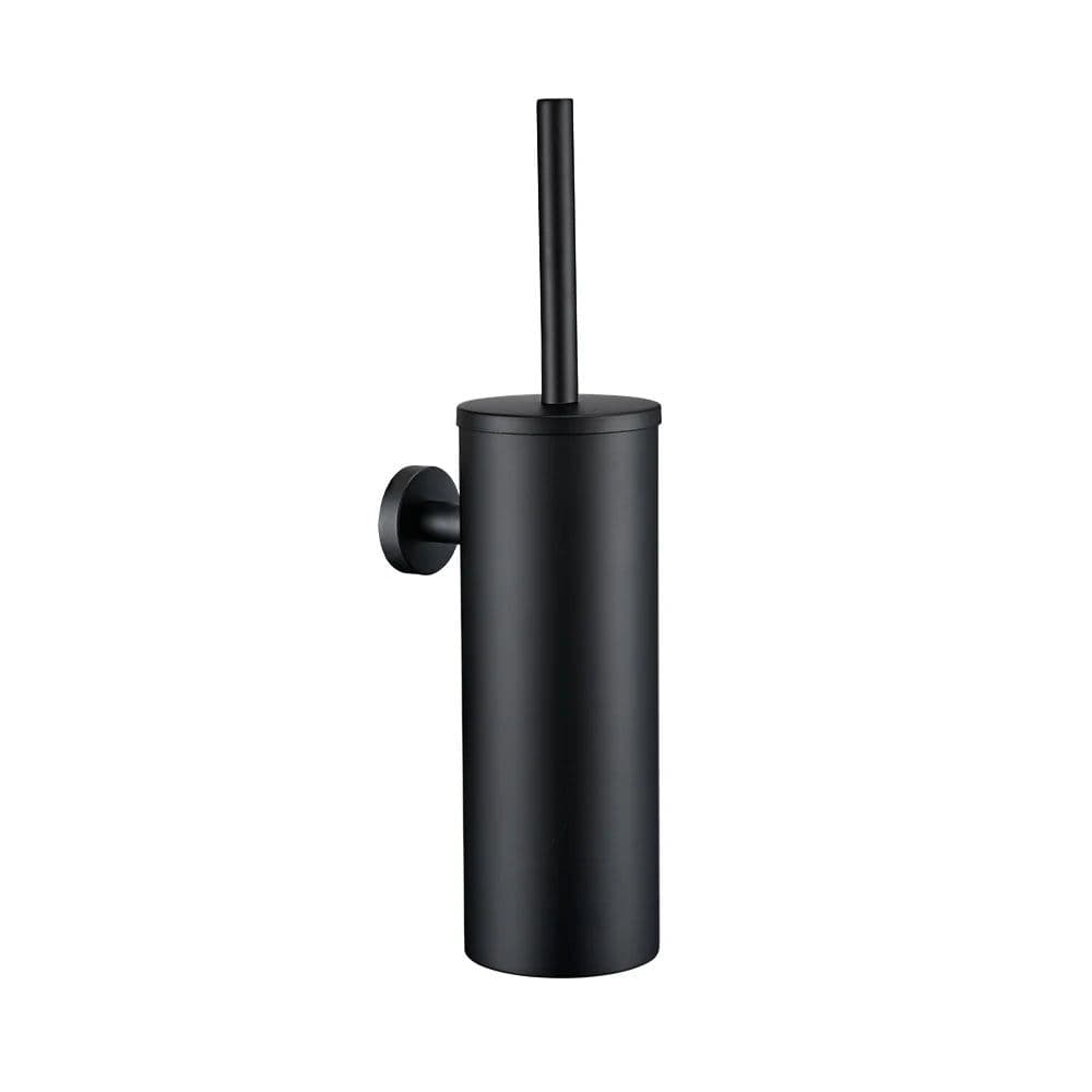 image-Bagnolux Stainless Steel Gray Round With Protective Bucket Toilet Brush WC Durable Type Bathroom Accessories