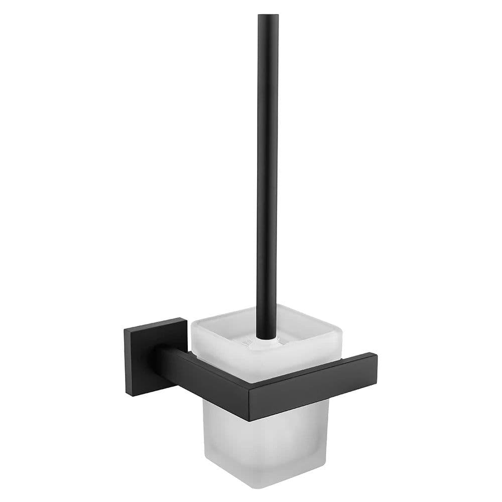 image-Bagnolux Stainless Steel Gray Round With Protective Bucket Toilet Brush WC Durable Type Bathroom Accessories