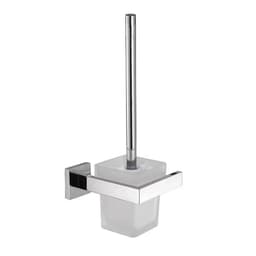 image-Bagnolux Stainless Steel Gray Round With Protective Bucket Toilet Brush WC Durable Type Bathroom Accessories