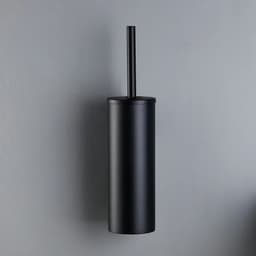 image-Bagnolux Stainless Steel Gray Round With Protective Bucket Toilet Brush WC Durable Type Bathroom Accessories