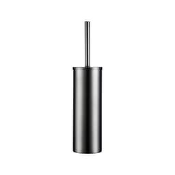 image-Bagnolux Stainless Steel Gray Round With Protective Bucket Toilet Brush WC Durable Type Bathroom Accessories