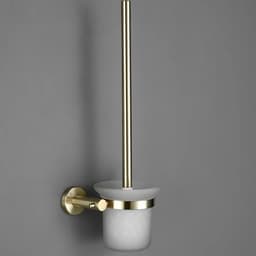 image-Bagnolux Stainless Steel Gray Round With Protective Bucket Toilet Brush WC Durable Type Bathroom Accessories