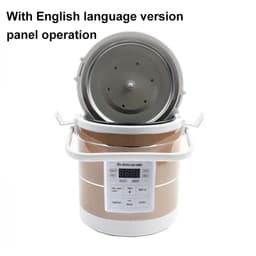 image-DMWD 12V 24V Mini Car Truck Rice Cooker Soup Porridge Cooking Machine Food Steamer Electric Heating Lunch Box Meal Heater Warmer