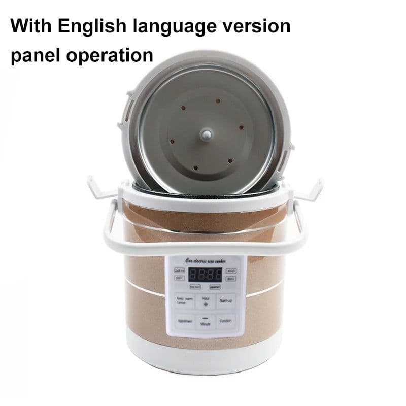 image-DMWD 12V 24V Mini Car Truck Rice Cooker Soup Porridge Cooking Machine Food Steamer Electric Heating Lunch Box Meal Heater Warmer