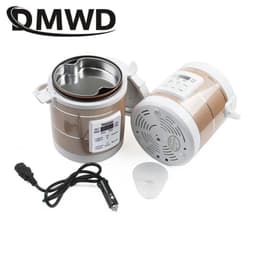 image-DMWD 12V 24V Mini Car Truck Rice Cooker Soup Porridge Cooking Machine Food Steamer Electric Heating Lunch Box Meal Heater Warmer