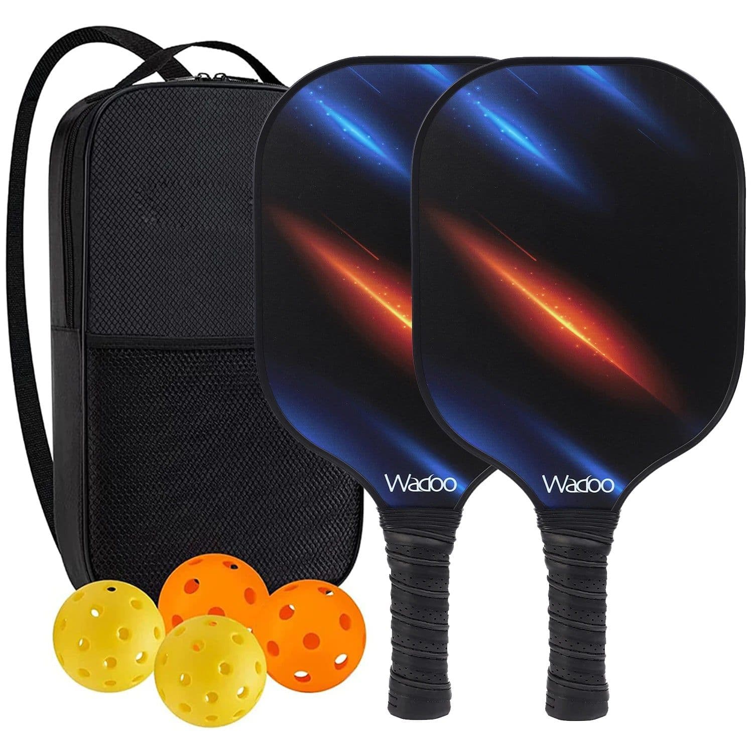 image-Pickleball Paddles USAPA Approved Set Rackets Honeycomb Core 4 Balls Portable Racquet Cover Carrying Bag Gift Kit Indoor Outdoor