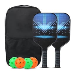 image-Pickleball Paddles USAPA Approved Set Rackets Honeycomb Core 4 Balls Portable Racquet Cover Carrying Bag Gift Kit Indoor Outdoor