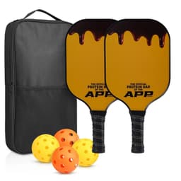image-Pickleball Paddles USAPA Approved Set Rackets Honeycomb Core 4 Balls Portable Racquet Cover Carrying Bag Gift Kit Indoor Outdoor