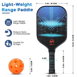 image-Pickleball Paddles USAPA Approved Set Rackets Honeycomb Core 4 Balls Portable Racquet Cover Carrying Bag Gift Kit Indoor Outdoor