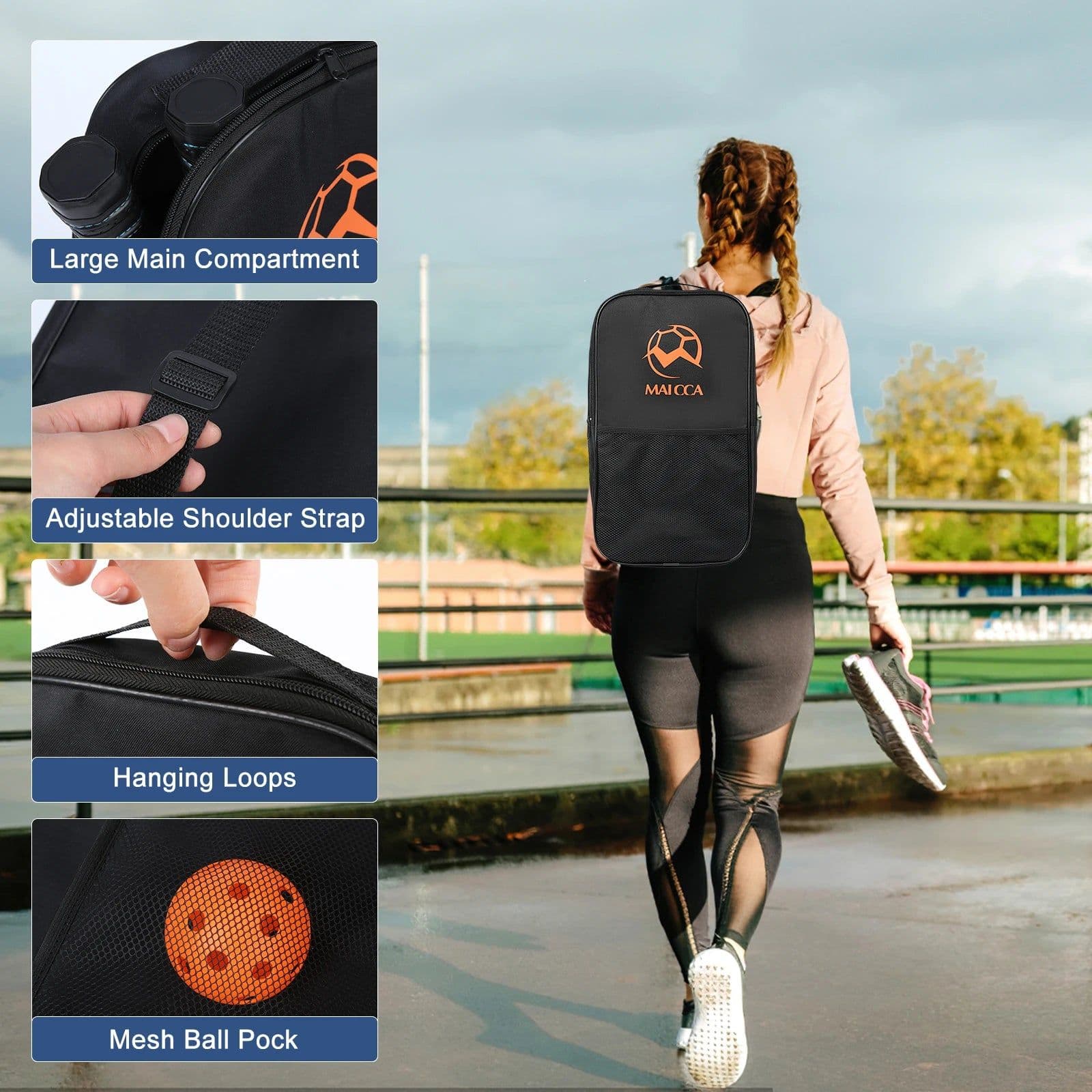 image-Pickleball Paddles USAPA Approved Set Rackets Honeycomb Core 4 Balls Portable Racquet Cover Carrying Bag Gift Kit Indoor Outdoor