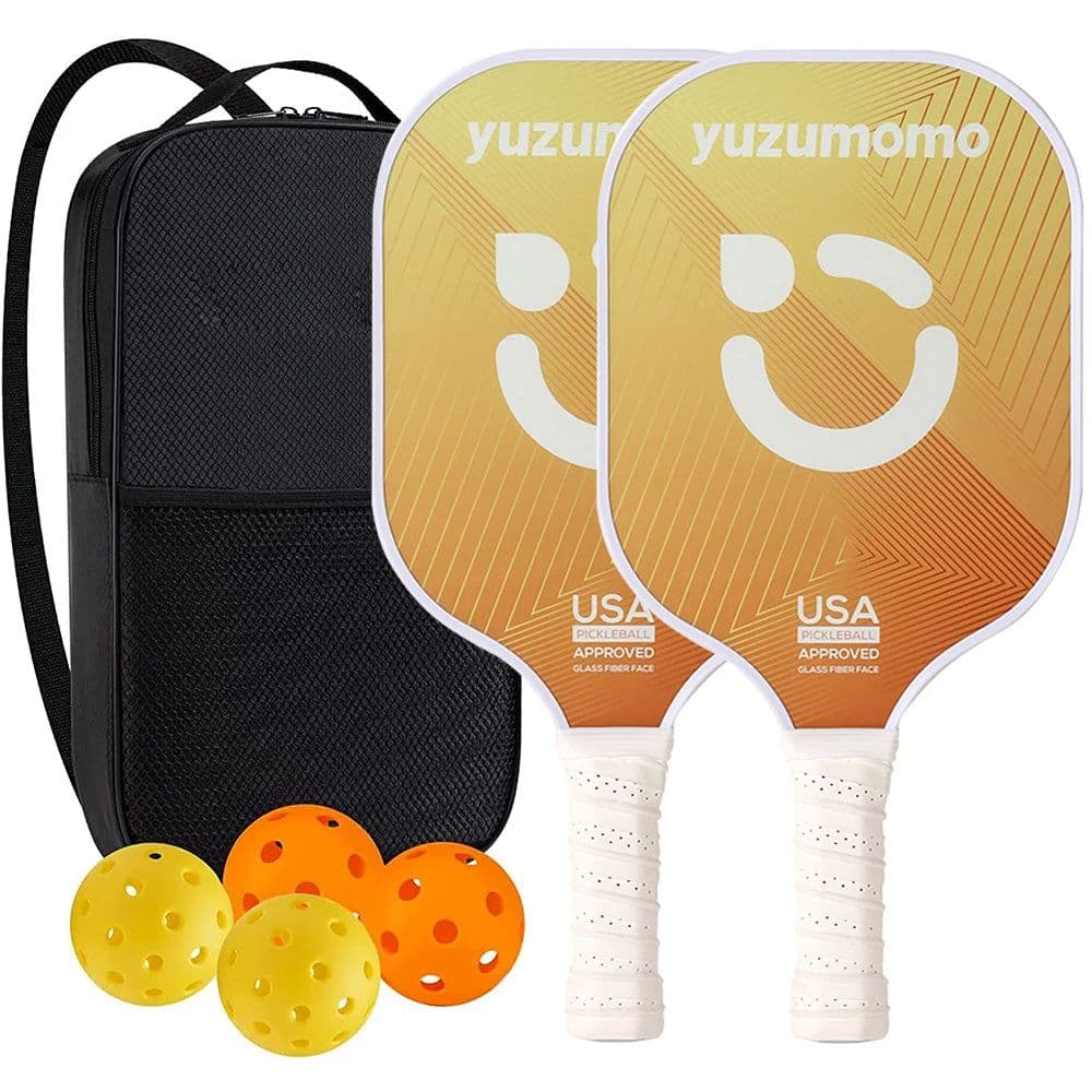 image-Pickleball Paddles USAPA Approved Set Rackets Honeycomb Core 4 Balls Portable Racquet Cover Carrying Bag Gift Kit Indoor Outdoor