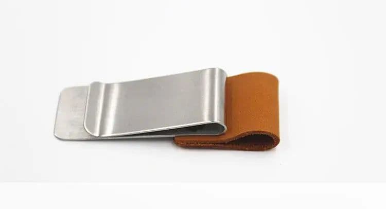 image-Fromthenon Travelers Notebook Pen Holder Retro Metal Leather Pen Clip Stainless Steel For Midori Travelers Notebook Diary