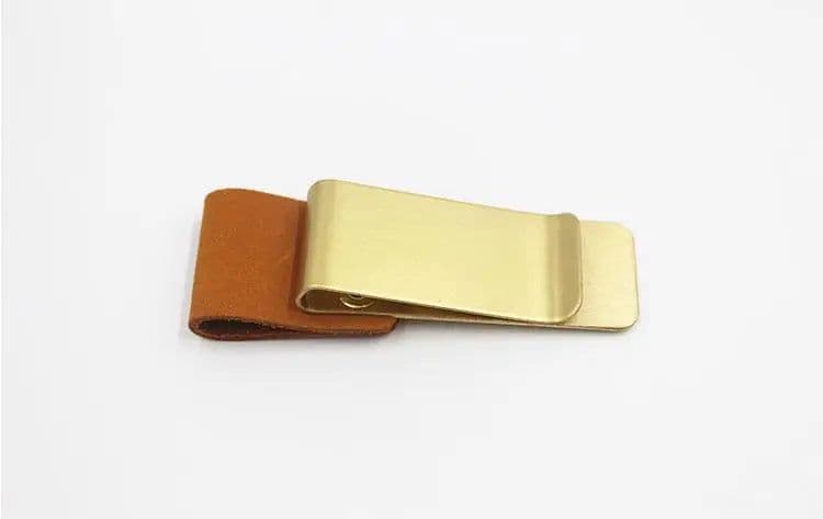 image-Fromthenon Travelers Notebook Pen Holder Retro Metal Leather Pen Clip Stainless Steel For Midori Travelers Notebook Diary