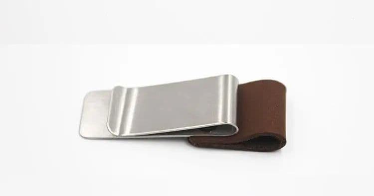 image-Fromthenon Travelers Notebook Pen Holder Retro Metal Leather Pen Clip Stainless Steel For Midori Travelers Notebook Diary