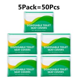 image-50/30/10PCS Disposable Toilet Seat Cover Portable Travel Camping Hotel Bathroom Degradable Waterproof Toilet Mat Accessories