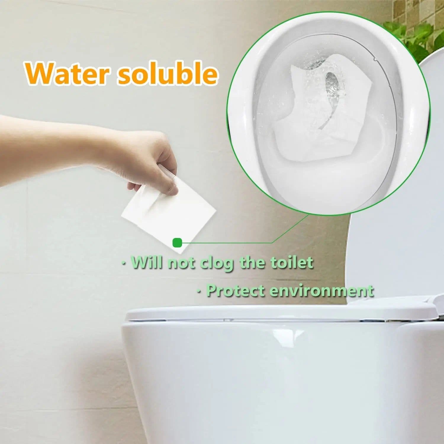 image-50/30/10PCS Disposable Toilet Seat Cover Portable Travel Camping Hotel Bathroom Degradable Waterproof Toilet Mat Accessories