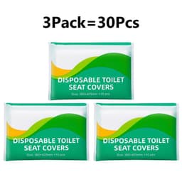 image-50/30/10PCS Disposable Toilet Seat Cover Portable Travel Camping Hotel Bathroom Degradable Waterproof Toilet Mat Accessories