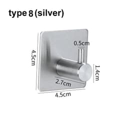 image-silver Black Robe Hook Towel Rails Bar Rack Shelf Tissue Paper Holder Stainless Steel Bathroom Hardware Set Bathroom Accessories