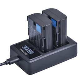 image-2650mAh LP E6 LPE6 LP-E6 E6N Battery + LED Dual Charger For Canon EOS 5DS R 5D Mark II 5D Mark III 6D 7D 70D 80D Camera
