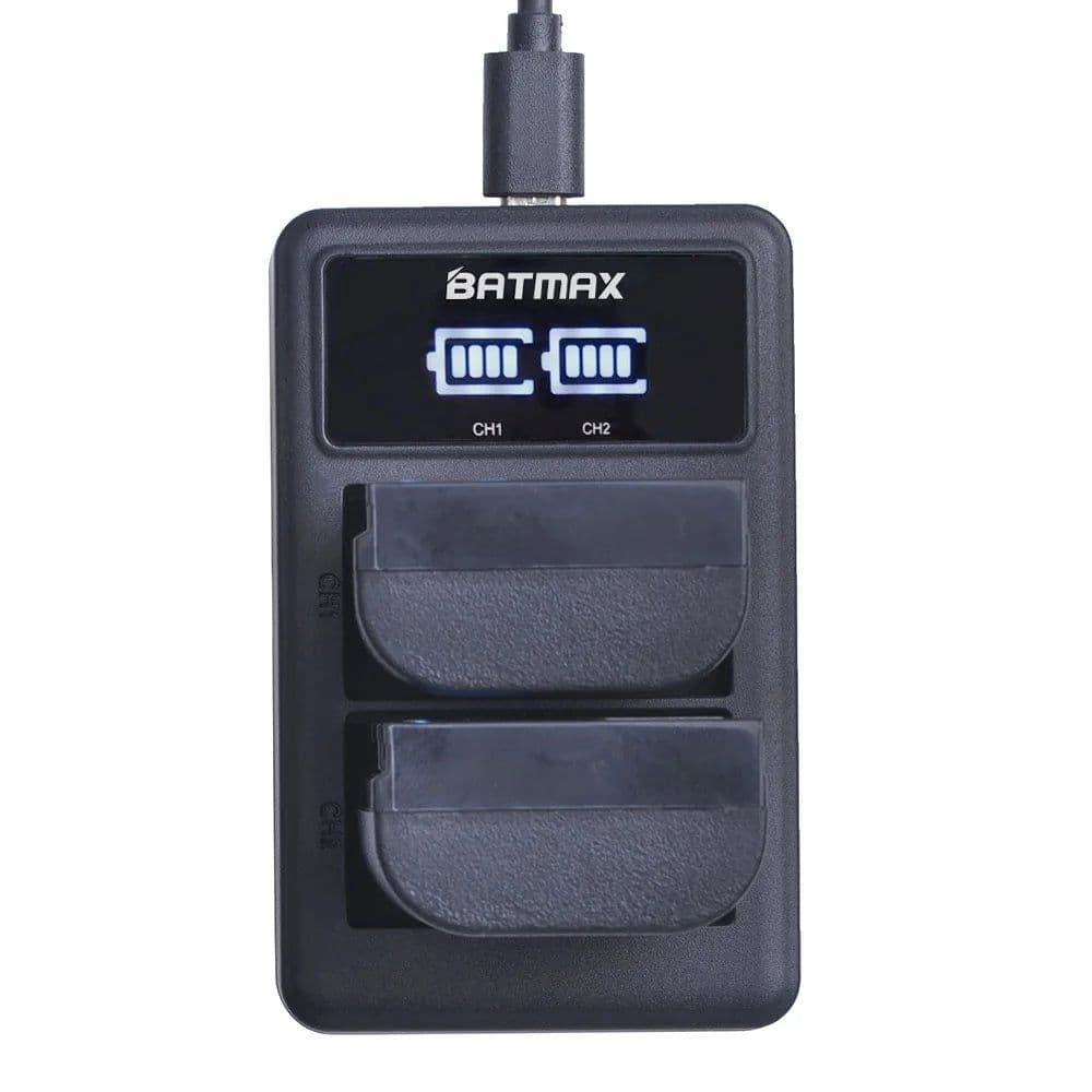 image-2650mAh LP E6 LPE6 LP-E6 E6N Battery + LED Dual Charger For Canon EOS 5DS R 5D Mark II 5D Mark III 6D 7D 70D 80D Camera