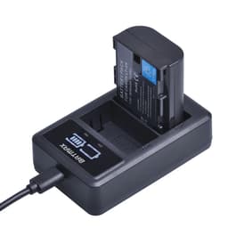 image-2650mAh LP E6 LPE6 LP-E6 E6N Battery + LED Dual Charger For Canon EOS 5DS R 5D Mark II 5D Mark III 6D 7D 70D 80D Camera