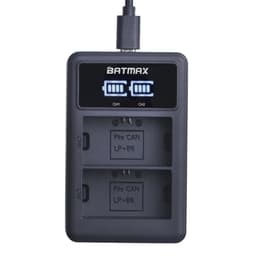image-2650mAh LP E6 LPE6 LP-E6 E6N Battery + LED Dual Charger For Canon EOS 5DS R 5D Mark II 5D Mark III 6D 7D 70D 80D Camera