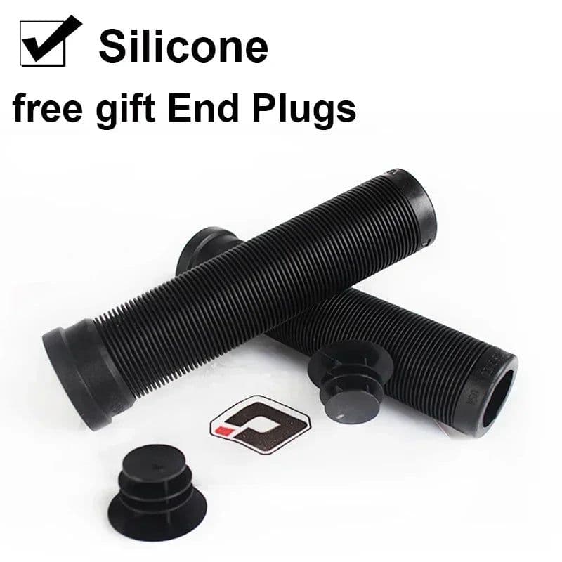 image-ODi Silicone MTB Grips 22mm Road Bicycle Grip Anti-slip Shock-absorbing Handlebar Grip Colorful Bar End Plug Bike Part